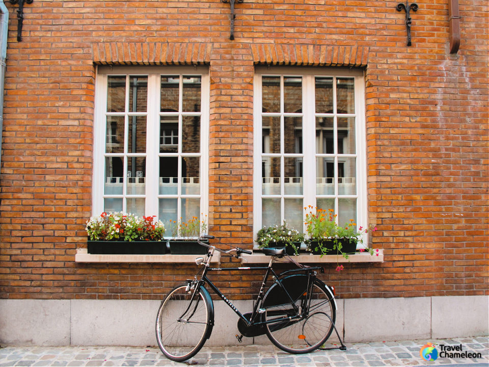 Bicycle parked in Bruges