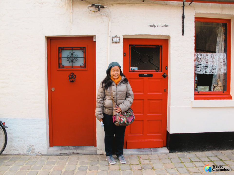 Bruges Town Red Door