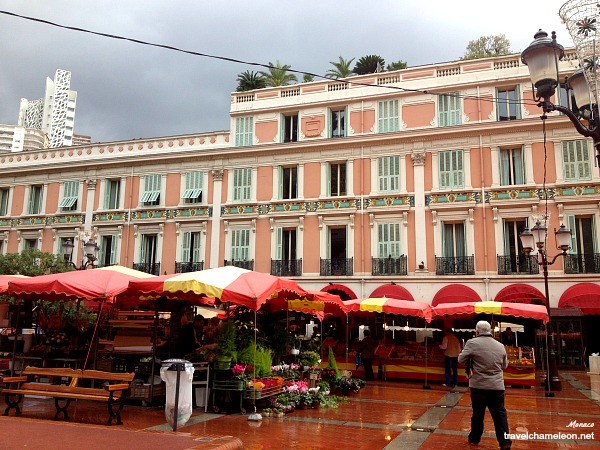 Hanging out at the local market in Place d'Armes before the rain got to us. 